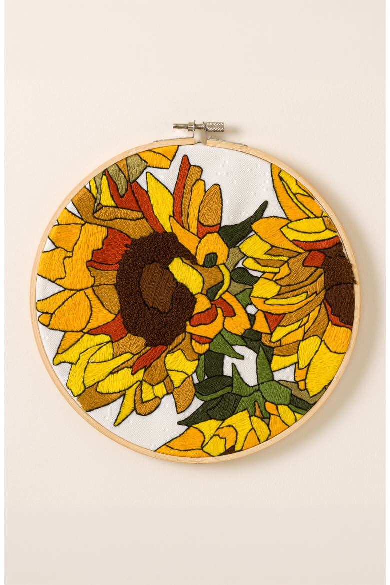 Beginners Botanical Embroidery by Numbers Kit, Main, color, Multi