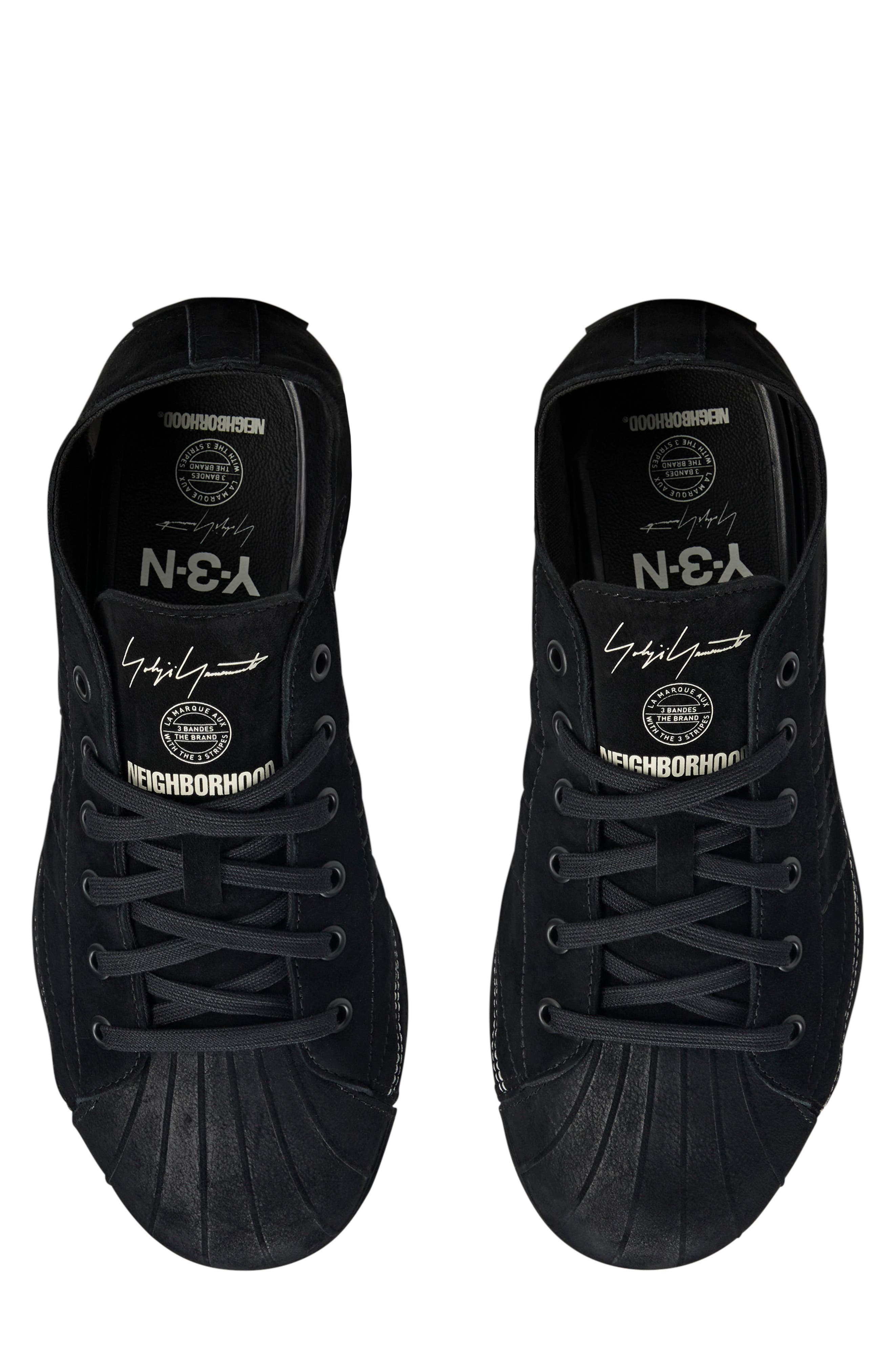 Y-3 x NEIGHBORHOOD Gender Inclusive Y-3 Nizzastar Lo Sneaker, Alternate, color, Black/ Off White/ Black