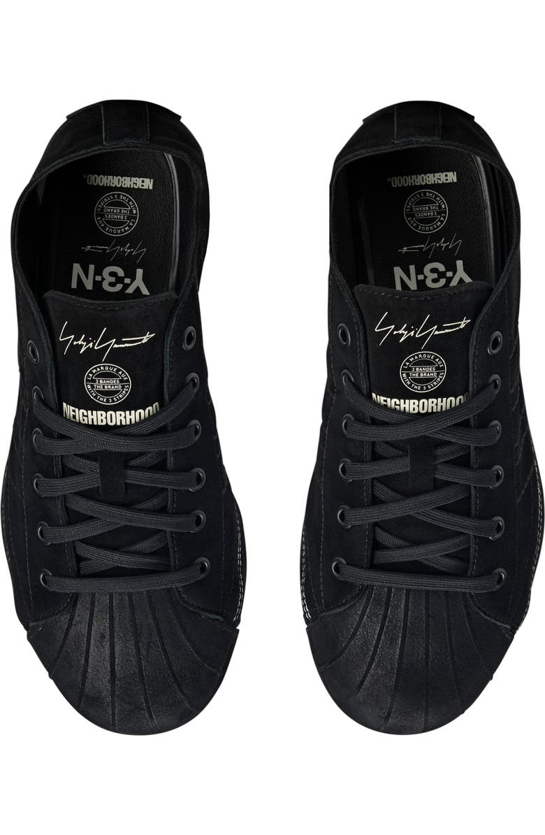 Y-3 x NEIGHBORHOOD Gender Inclusive Y-3 Nizzastar Lo Sneaker, Alternate, color, Black/ Off White/ Black