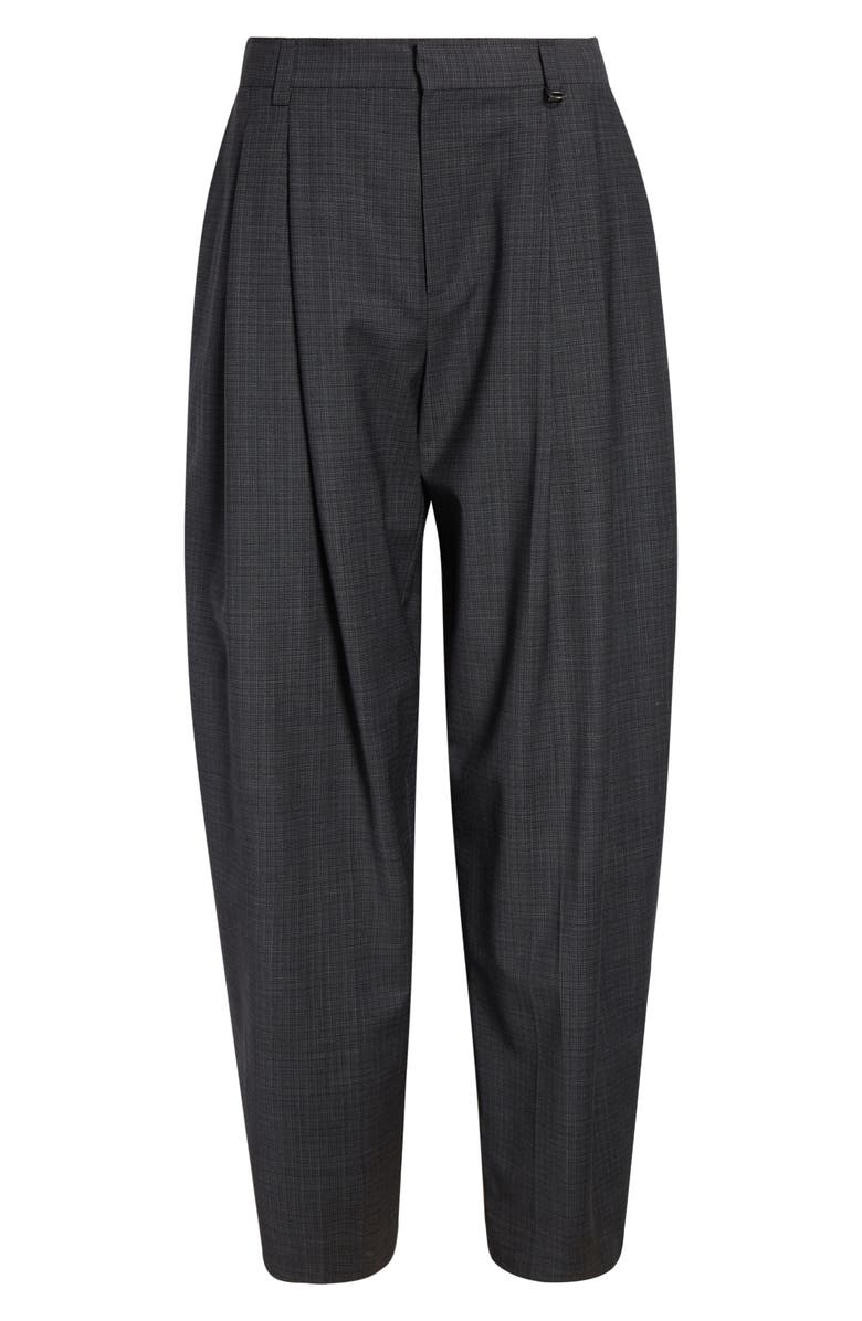 Alexander Wang Pleated Balloon Leg Pants with Detachable Chain Detail, Alternate, color, Dark Grey Melange