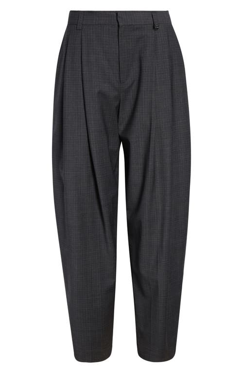 Alexander Wang Pleated Balloon Leg Pants With Detachable Chain Detail In Gray