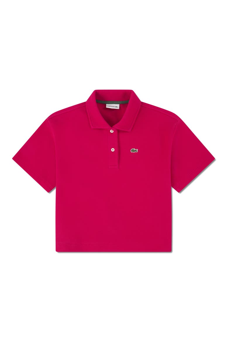 Kids' Stretch Cotton Piqué Oversize Polo, Main, color, BIGARREAU