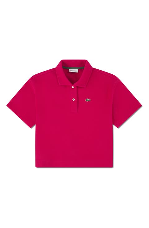 Kids' Stretch Cotton Piqué Oversize Polo (Big Kid)