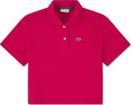 Lacoste Kids' Stretch Cotton Piqué Oversize Polo