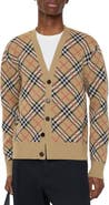 Burberry Check Cotton Wool Cardigan