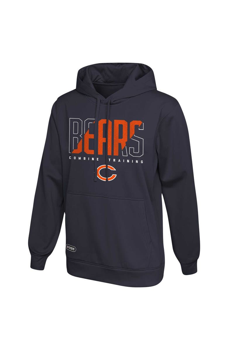 Outerstuff Men's Navy Chicago Bears Backfield Combine Authentic Pullover Hoodie, Alternate, color, 