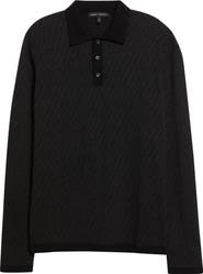 Robert Barakett Borja Cotton 
Cashmere Long Sleeve Polo
