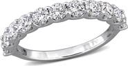 Created Forever Sterling Silver Lab Grown Diamond Anniversary Band Ring