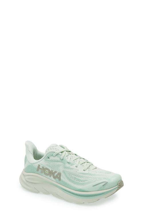 Hoka Kids' Clifton 10 Running Sneaker In Green