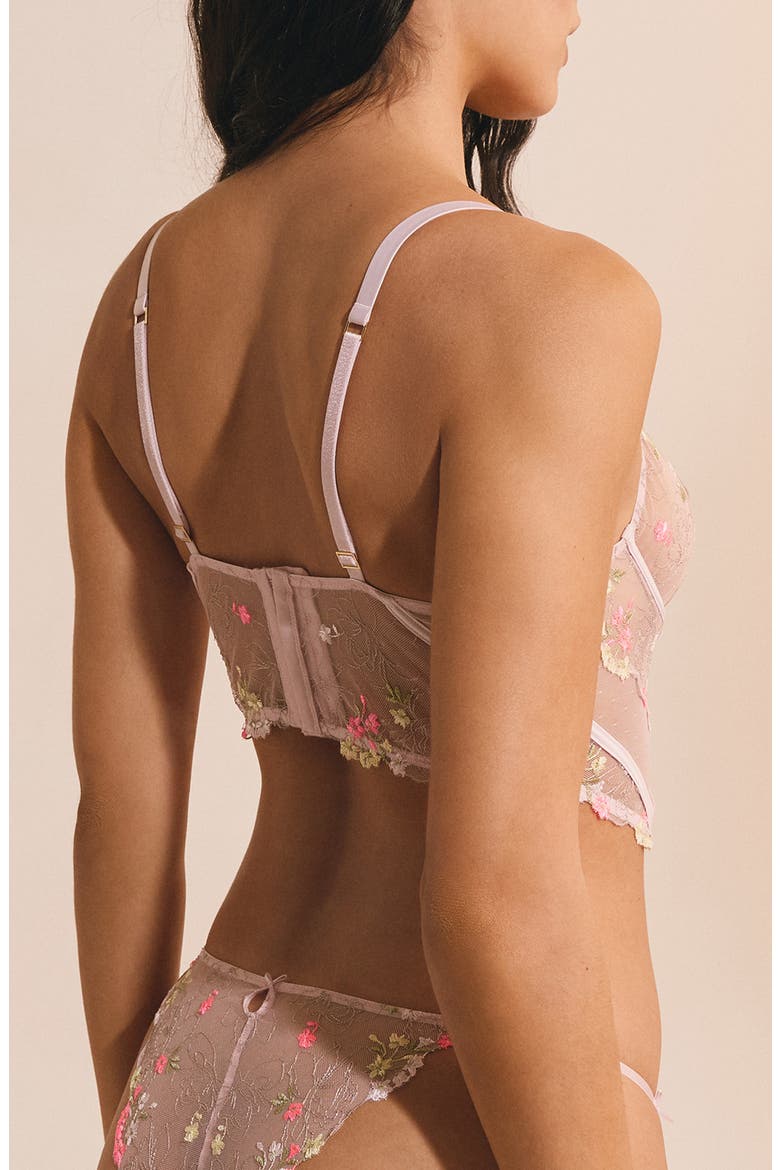 Petunia Underwire Bustier Bra, Alternate, color, PURPLE MULTI