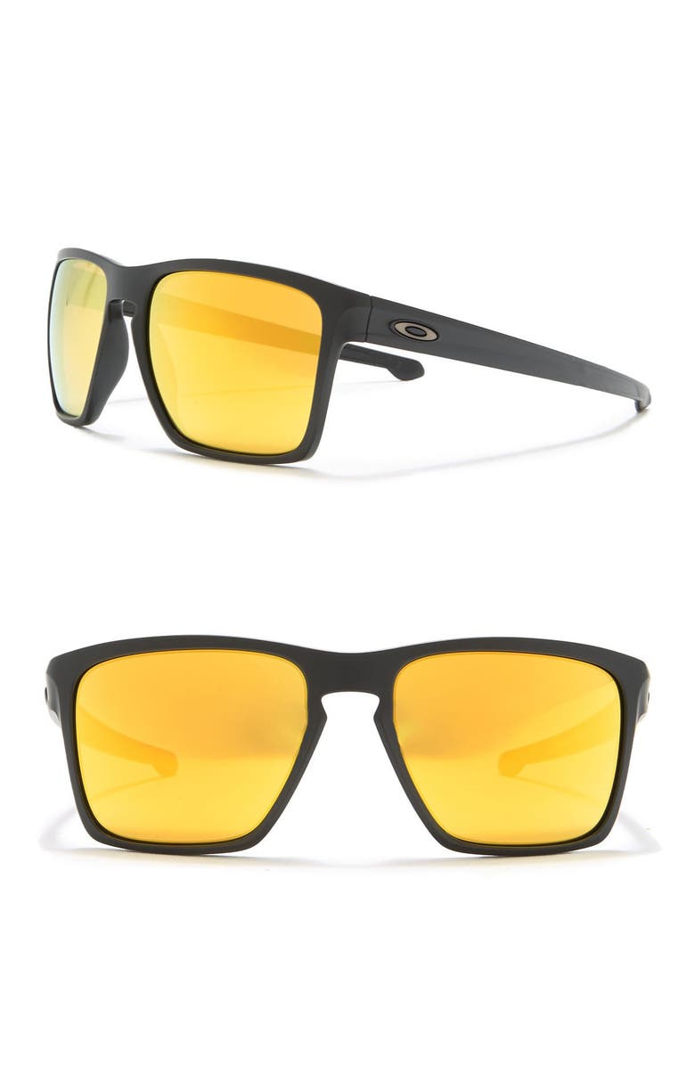 Oakley 57mm Silver XL Square Sunglasses, Main, color,