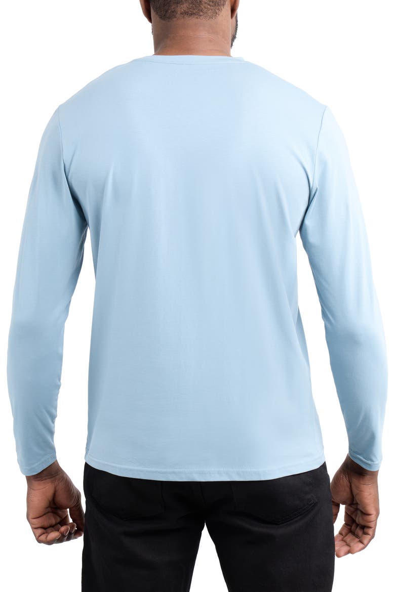 V-Neck Long Sleeve T-Shirt, Alternate, color, SLATE BLUE
