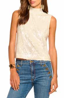 Cellina Sequin Sleeveless Top