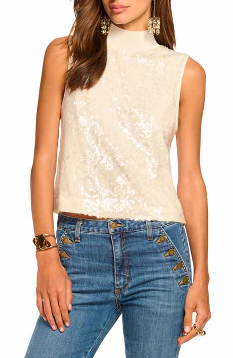 Cellina Sequin Sleeveless Top