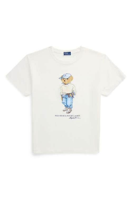 Polo Ralph Lauren Polo Bear Embroidered Graphic T-shirt In Nevis
