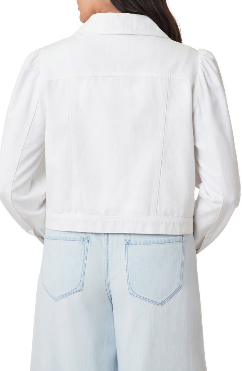Kensie Puff Sleeve Denim Jacket, Alternate, color, White