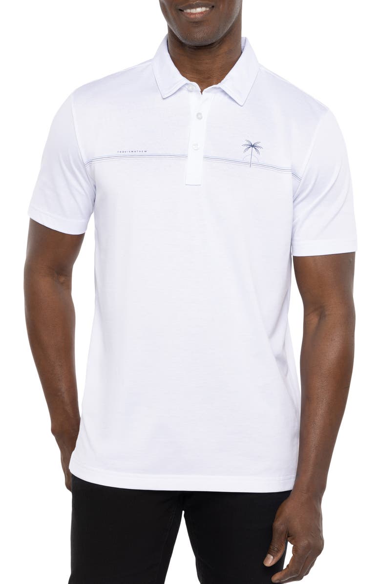 TravisMathew Luna Sol Stripe Polo, Main, color, 
