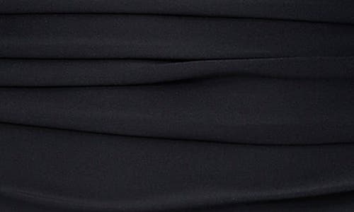 Dkny Plunge Neck Side Ruched One-piece Swimsuit In Black