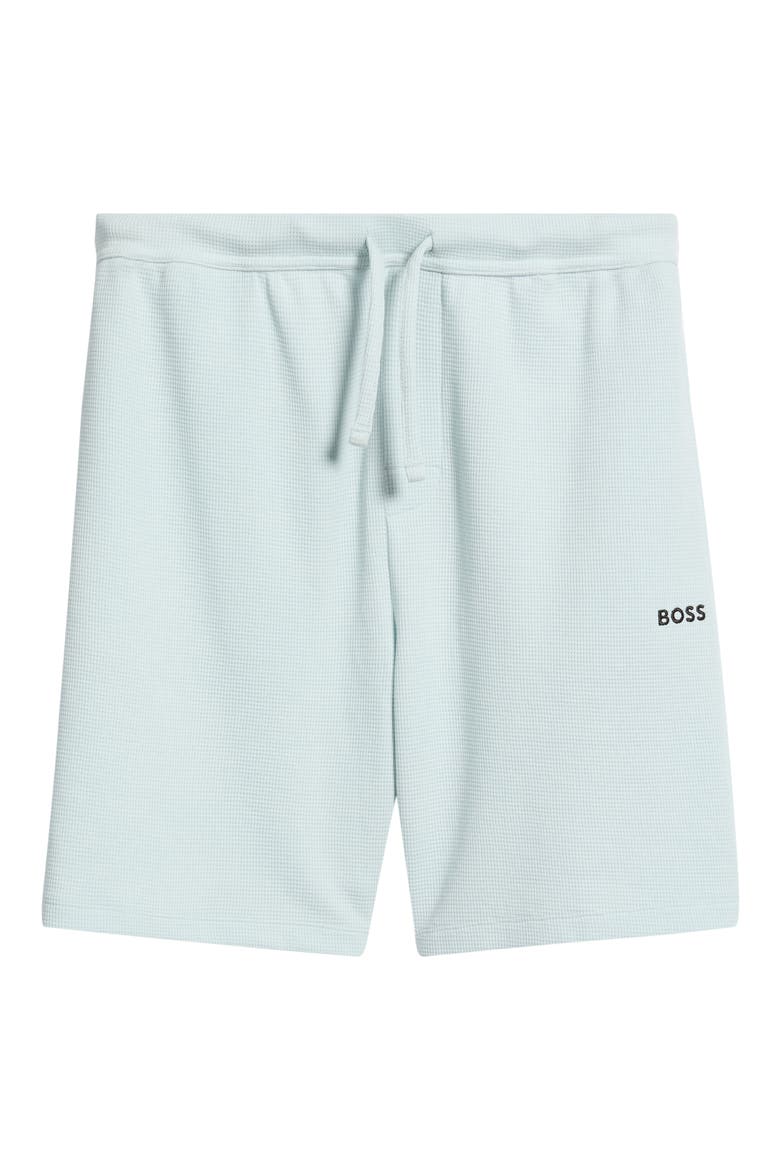 Waffle Knit Shorts, Alternate, color, OPEN BLUE