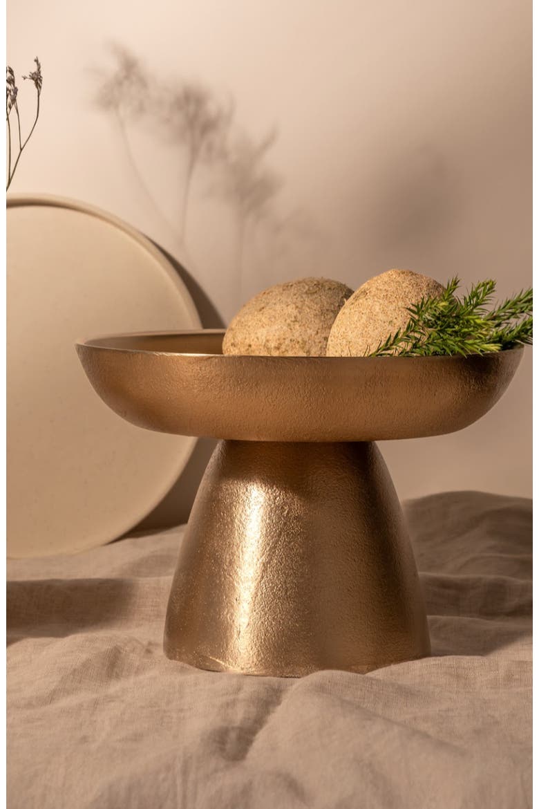 Stinson Antique Brass Small Pedestals - Set of 2, Alternate, color, Gold