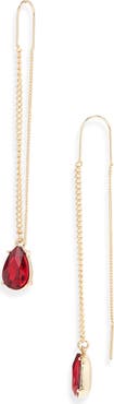 NORDSTROM RACK Teardrop Threader Earrings