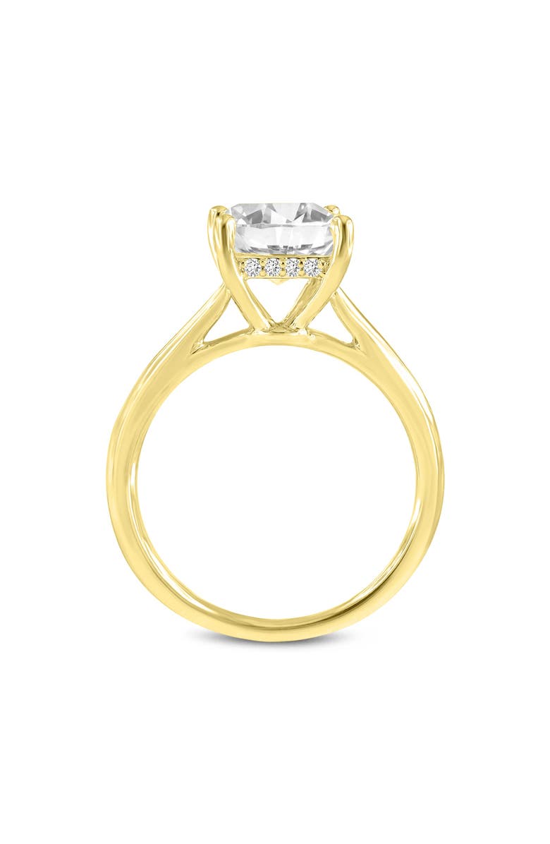 LuvMyJewelry Genoveva 14K Yellow Gold Princess Cut Lab Grown Diamond Hidden Halo Engagement Ring - 2.2 Ct, Alternate, color, 
