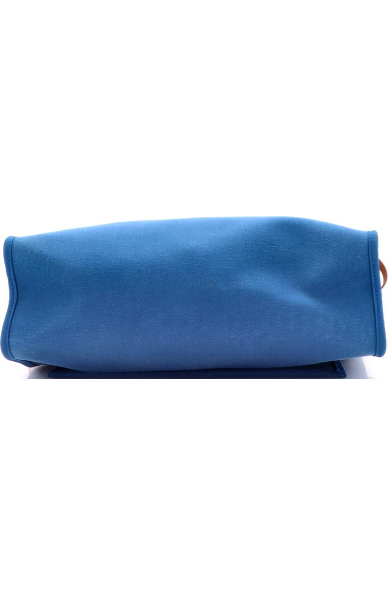 Pre-Owned Hermes Herbag Zip Leather and Toile 31, Alternate, color, Bleu Izmir