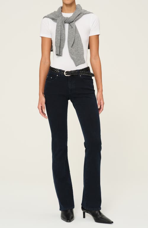 Dl1961 Cindy Mid Rise Slim Bootcut Jeans In Flatiron In Black