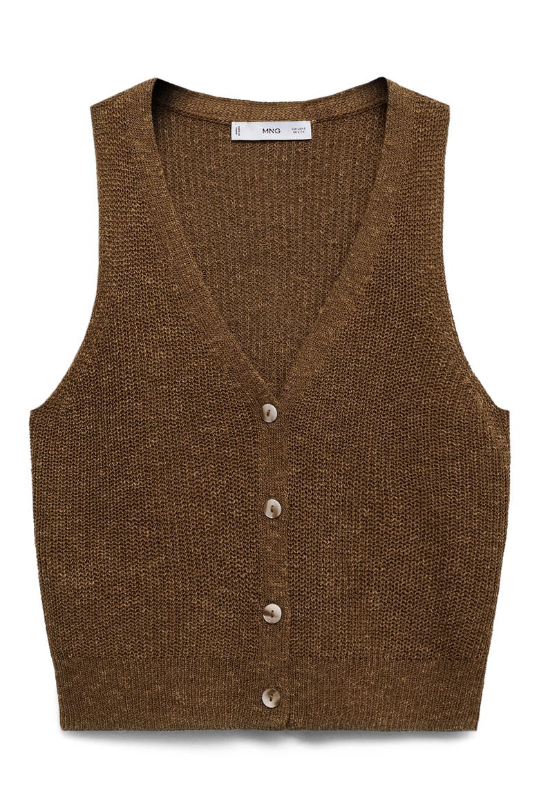 Jazmin Sweater Vest, Alternate, color, TOBACCO BROWN