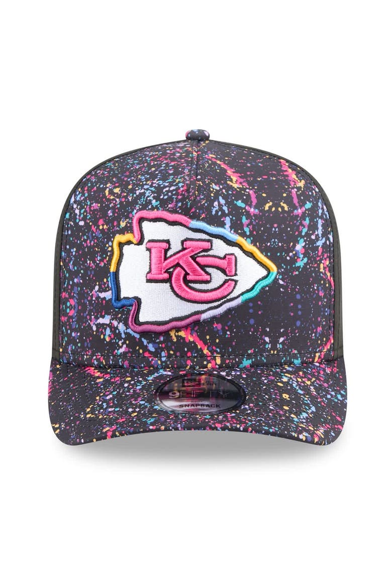 Men's New Era  Black Kansas City Chiefs 2025 NFL Crucial Catch A-Frame 9FIFTY Snapback Hat, Alternate, color, Black