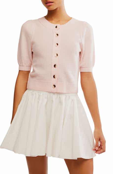 Free People Isla Elbow Sleeve Wool & Cashmere Blend Cardigan