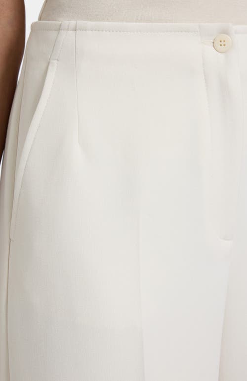 Santorelli Lily Soft Stretch Crepe Wide Leg Pant In Neutral