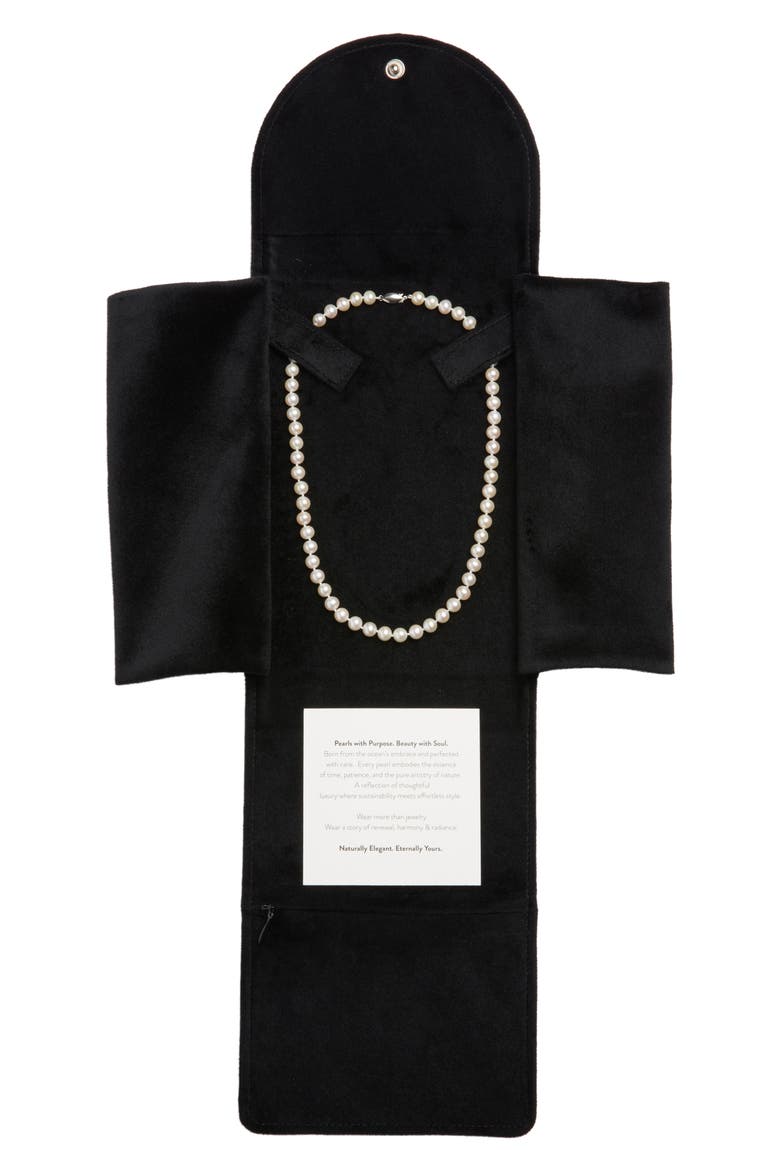 Freshwater Pearl Necklace, Alternate, color, WHITE- 14K WHITE GOLD