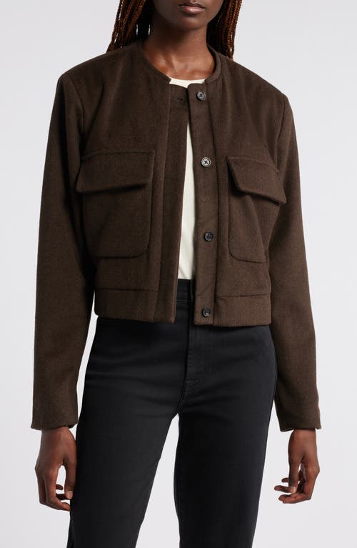 Wyeth Chandler Wool Blend Jacket in Chocolate 