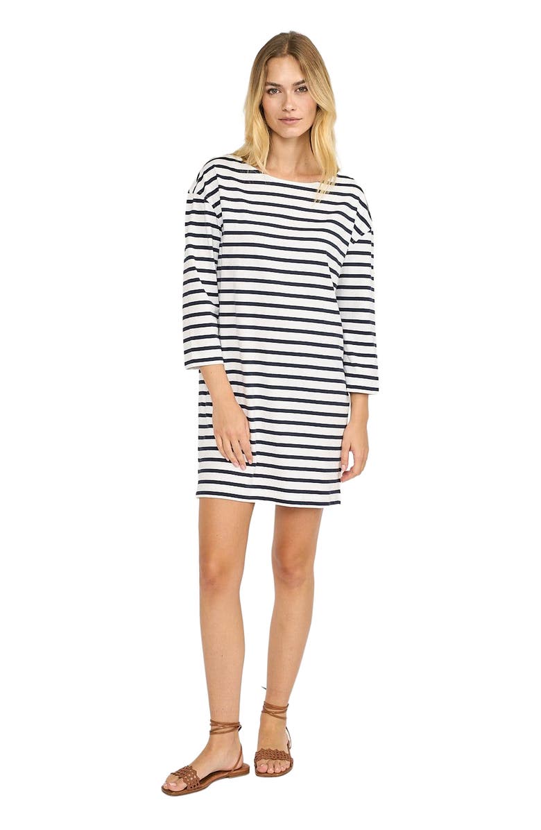 Marea Mariner Dress, Main, color, Navy/White