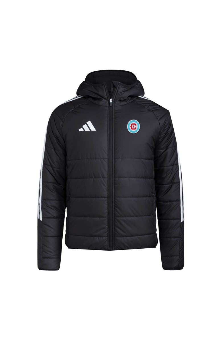 adidas Men's adidas Black Chicago Fire Tiro 24 Full-Zip Winter Hoodie Jacket, Alternate, color, 