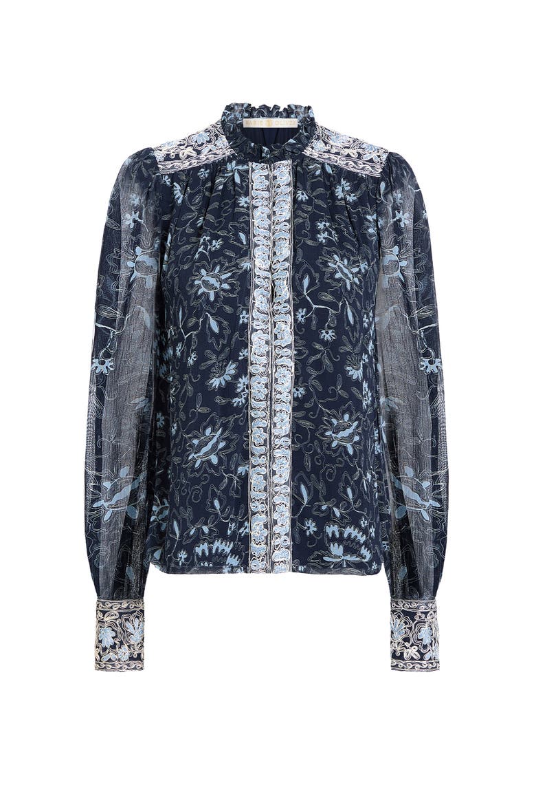 Brielle Blouse, Alternate, color, Gardenia