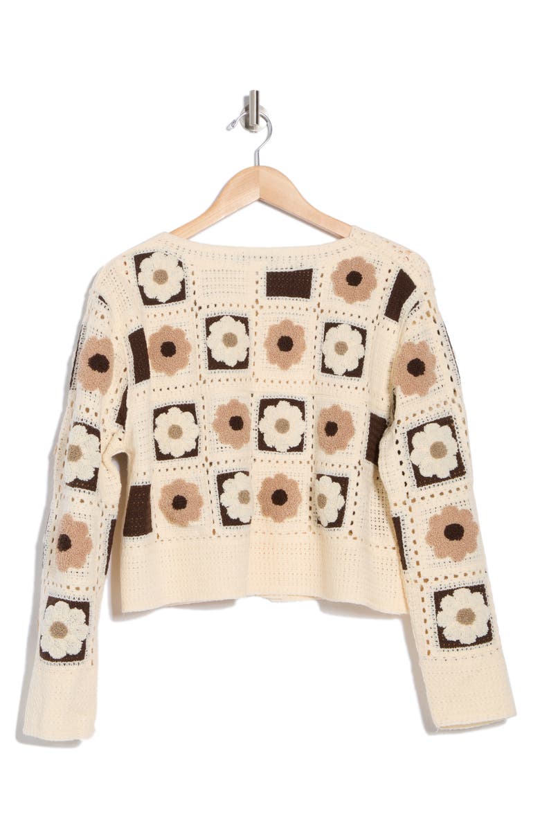 Flower Patch Button Front Cardigan