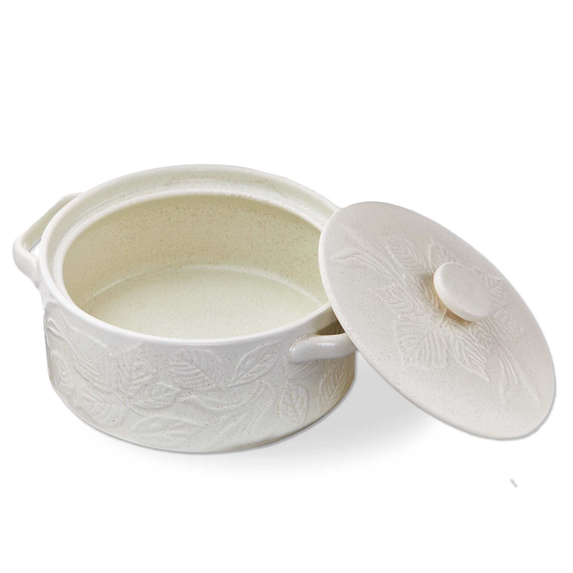 Tag Harvest Round Brie Baking Dish In White