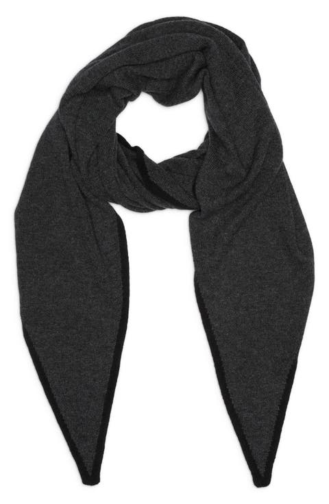 Gauzy Cashmere Fringe Scarf