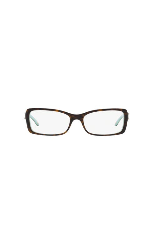 Tiffany & Co . 53mm Rectangle Optical Glasses In Brown