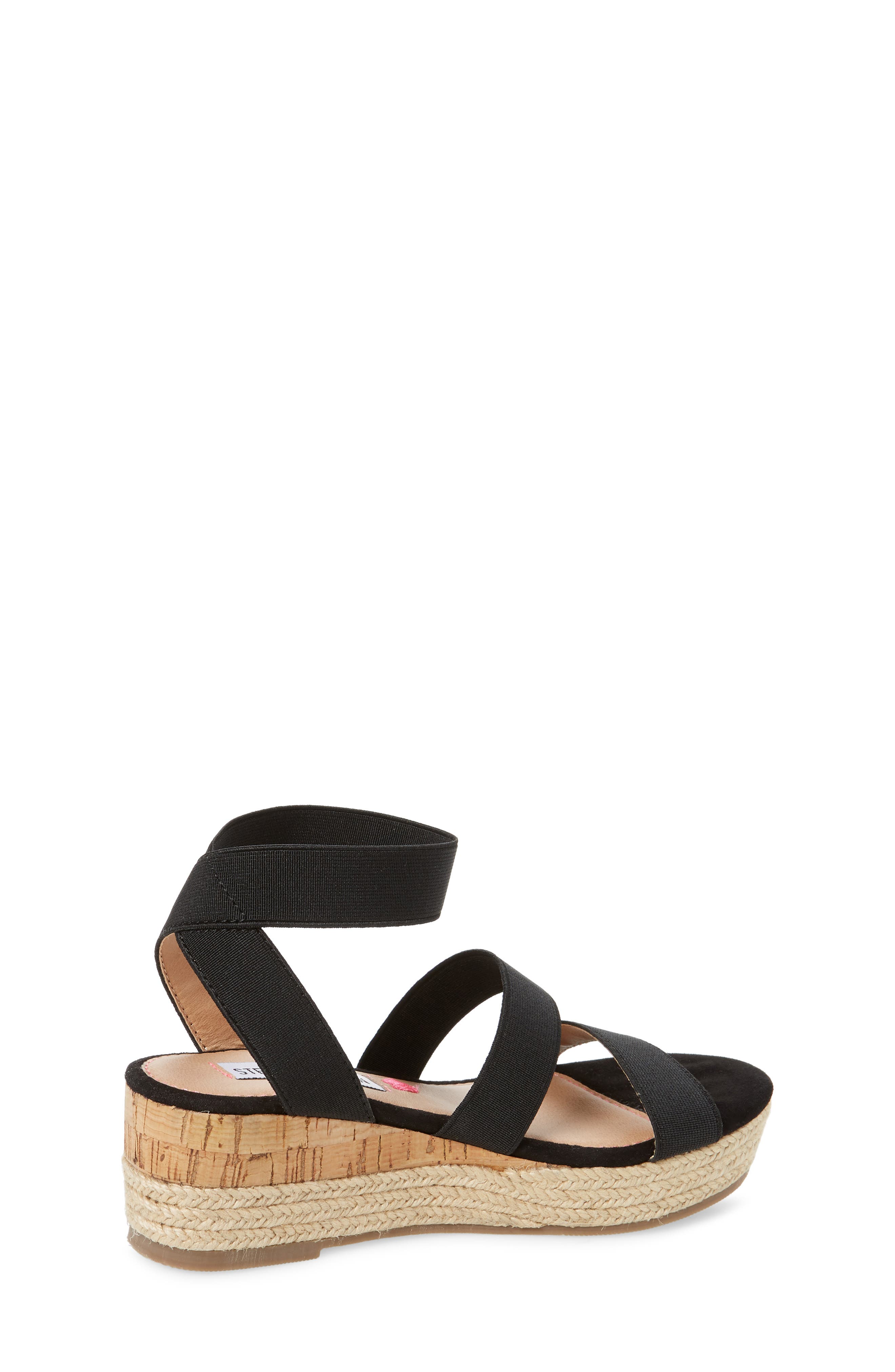 JBandi Wedge Sandal, Alternate, color, BLACK