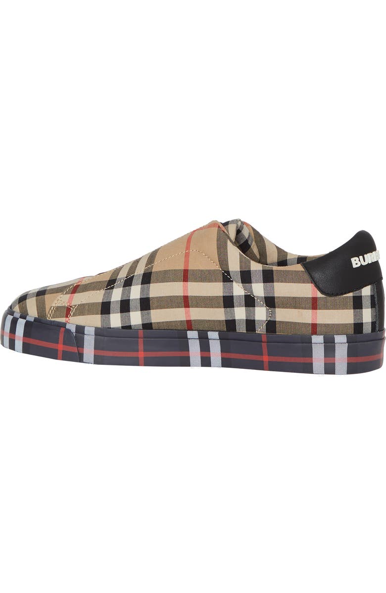 Burberry Markham Vintage Check Slip-On Sneaker, Alternate, color,