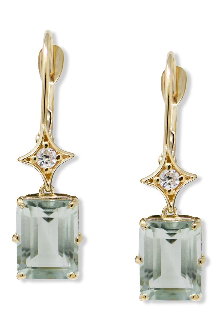 Jac + Jo Aurora Rectangular Drop Earrings, Alternate, color, GREEN