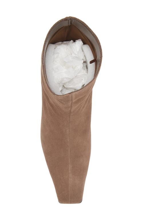 Mango Collin Kitten Heel Ankle Bootie In Brown