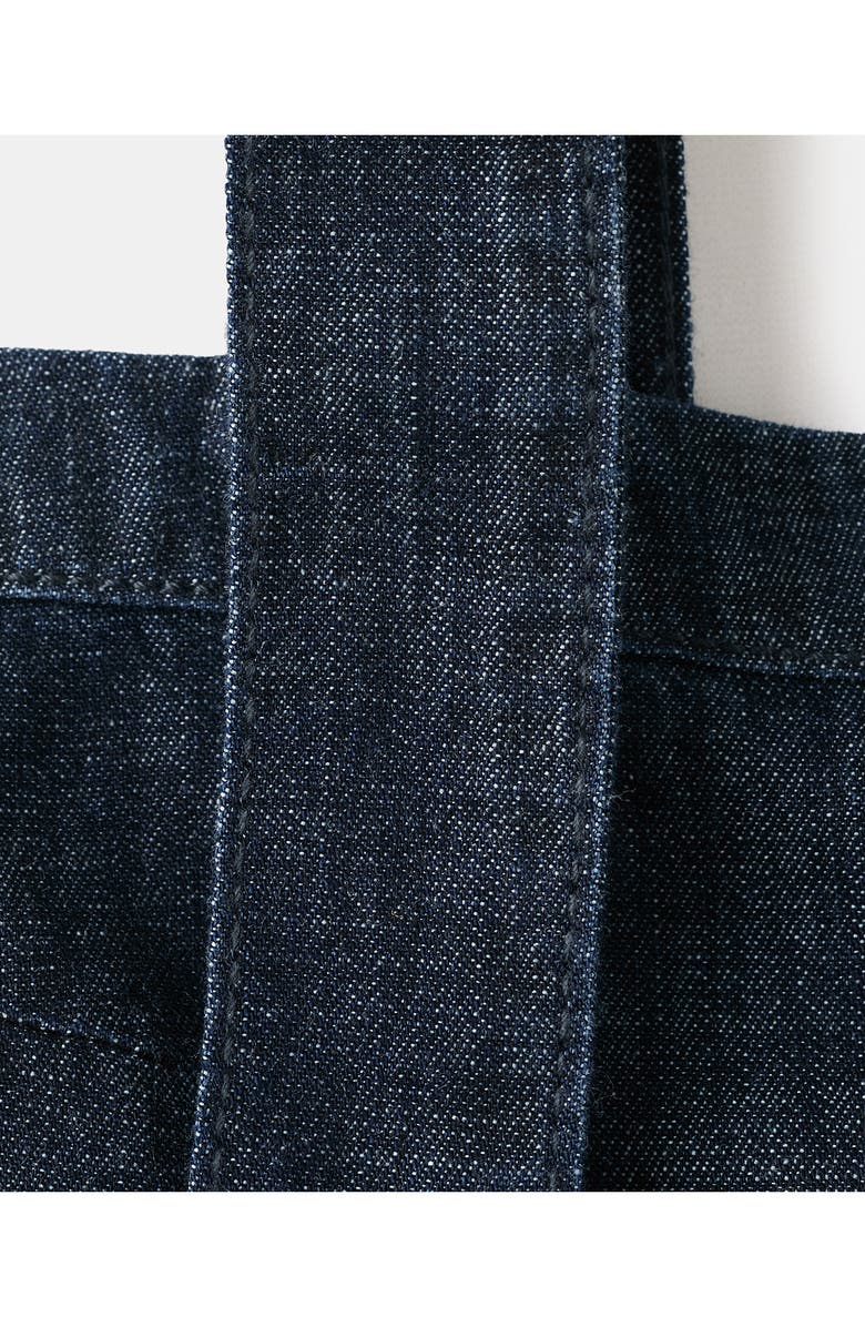 MANGO Calonge Denim Top, Alternate, color, Open Blue