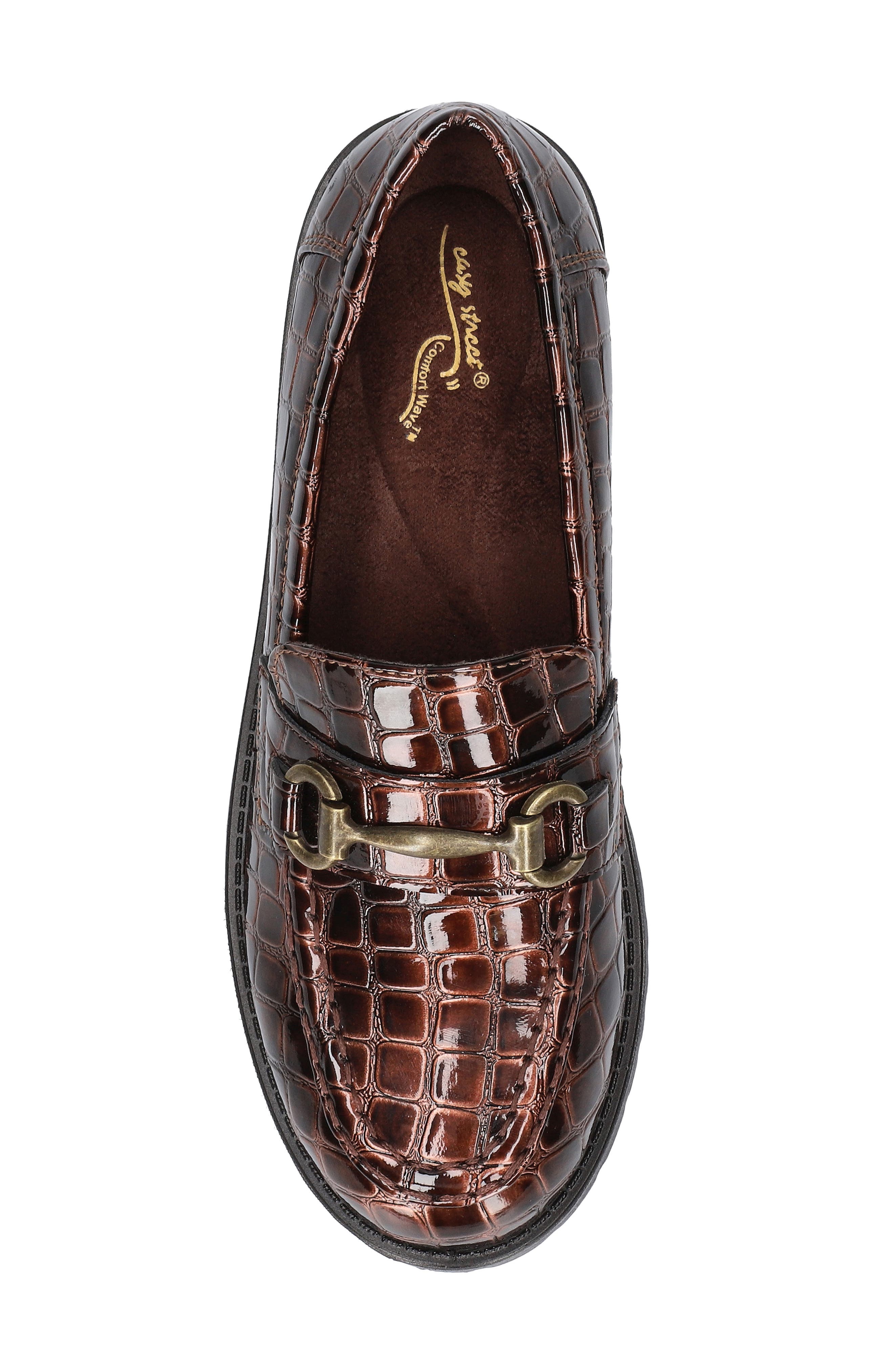 Witney Loafer, Alternate, color, BROWN CROCO