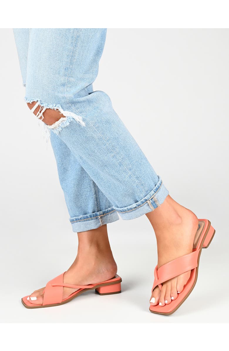 Journee Collection Mina Strappy Heeled Mule, Alternate, color, Black