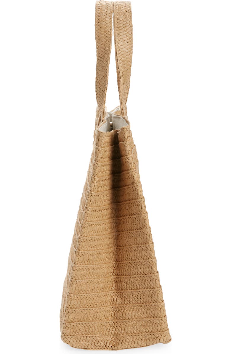 BTB Los Angeles Sunny Side Up Straw Tote, Alternate, color,