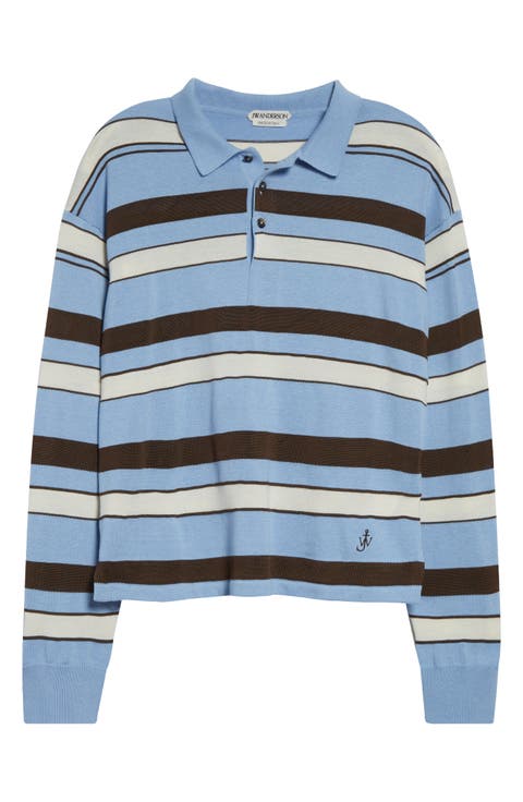 Rugby Stripe Polo Sweater
